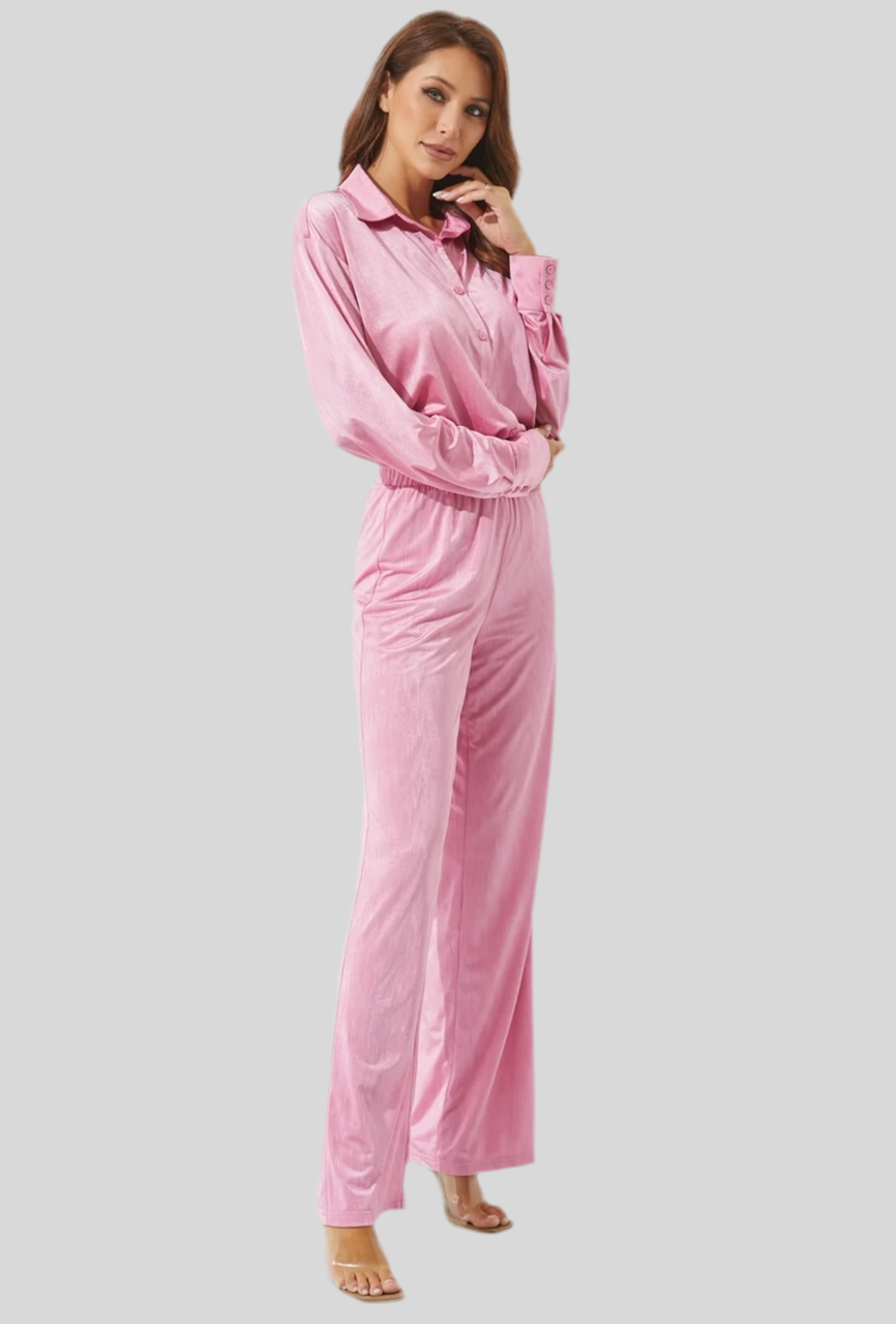 Button Down Shirt and Pants Set