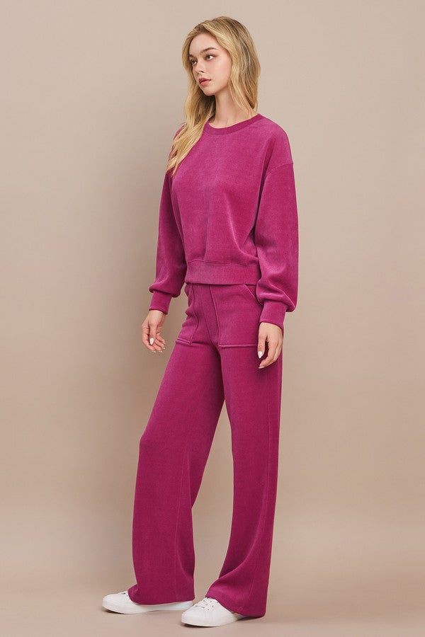 RELAXED RIBBED CORDUROY SET