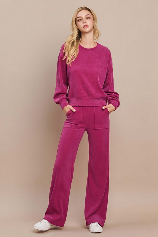 RELAXED RIBBED CORDUROY SET