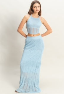 2Pc beach skirt set