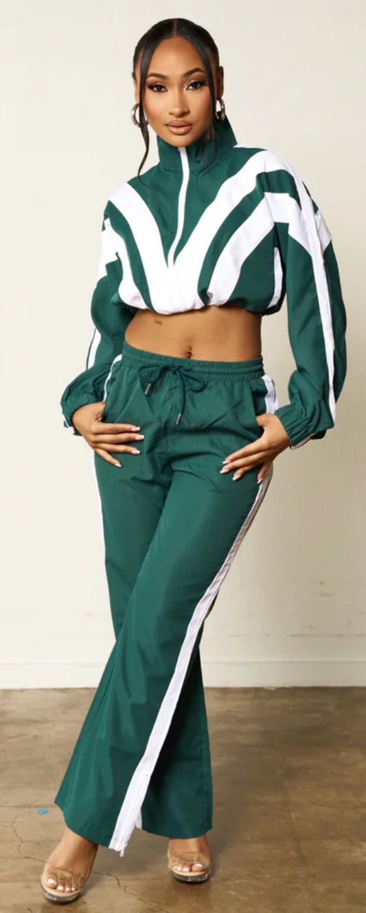 TWO TONE TRACKSUIT SET